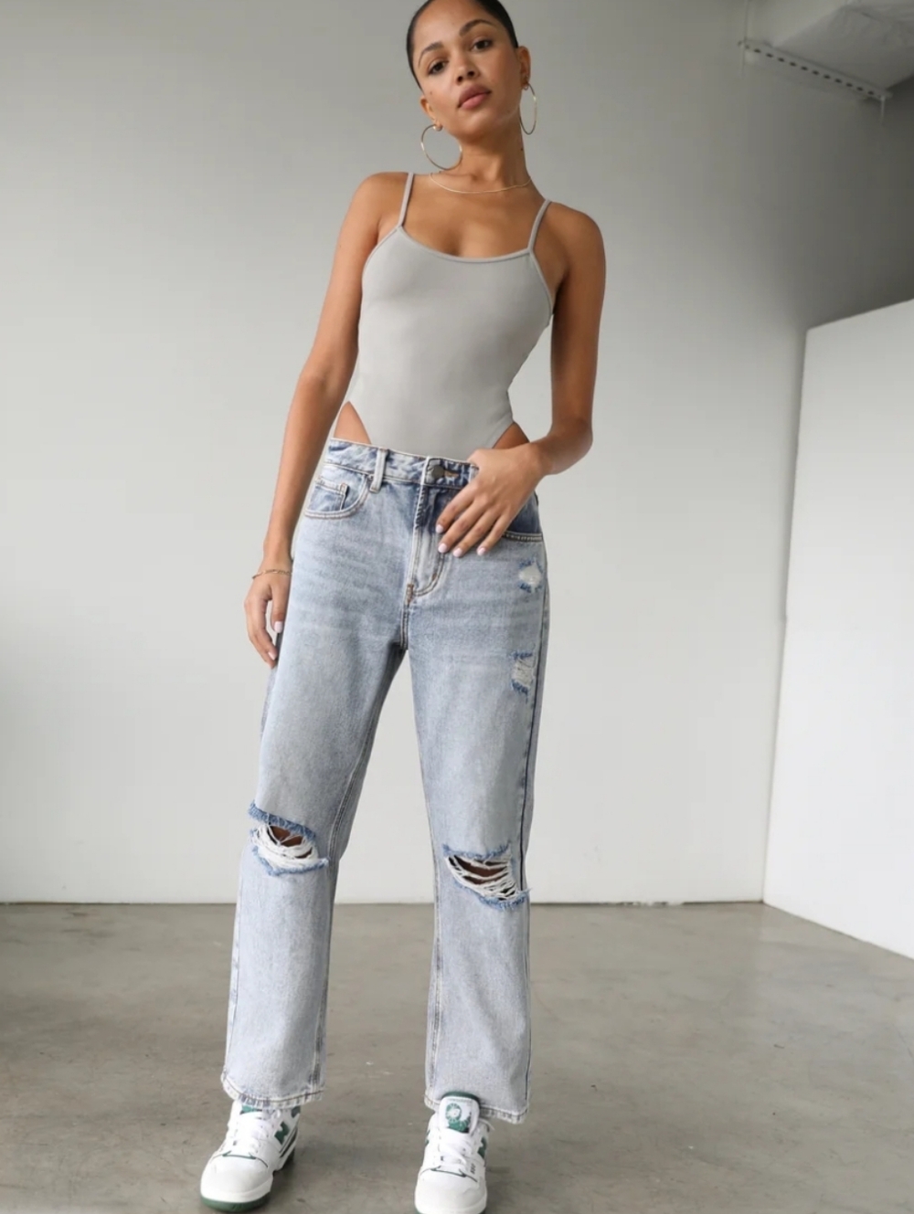 Dogma High Rise Straight Crop DG7145SL Distressed Jeans - 9/28